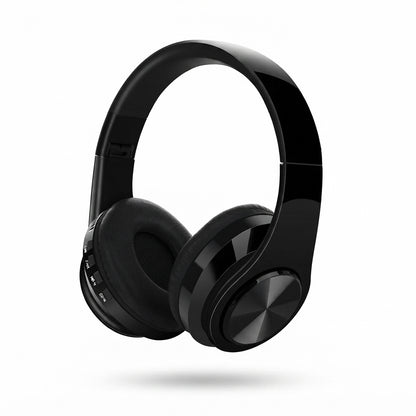 Wireless Over-Ear Bluetooth Headphones - Glossy Black