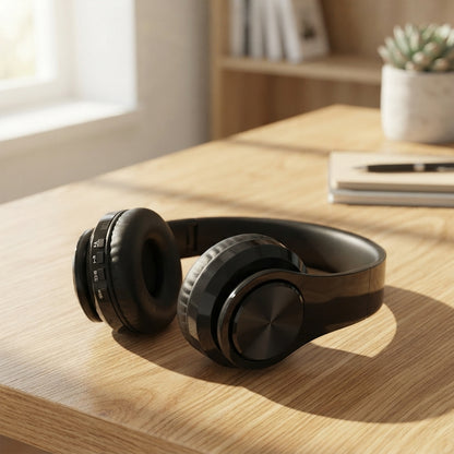Wireless Over-Ear Bluetooth Headphones - Glossy Black