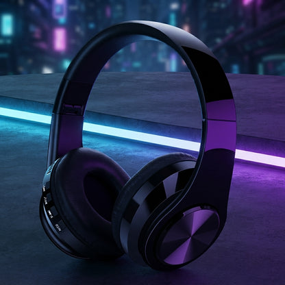 Wireless Over-Ear Bluetooth Headphones - Glossy Black