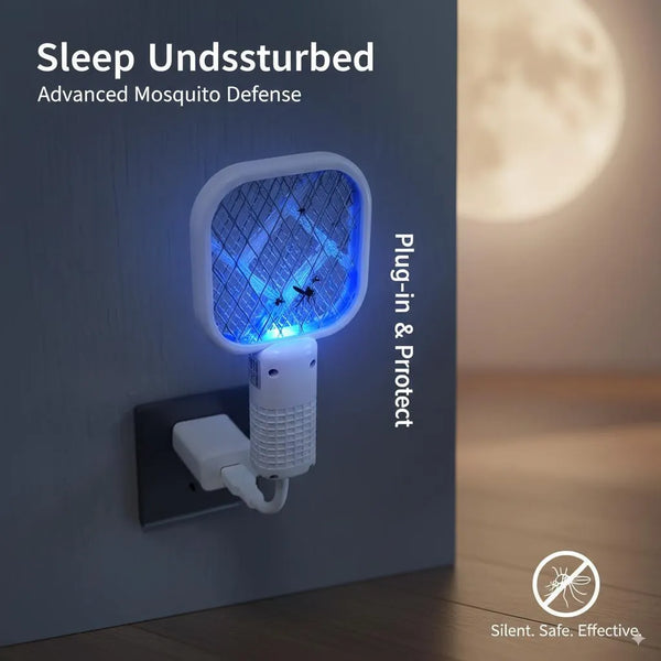 Electric Mosquito Killer Lamp Silent Safe Plug-in Black