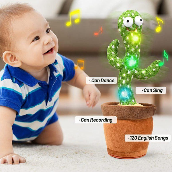Plush Dancing Cactus Toy for Kids 1+ with 120 English Songs