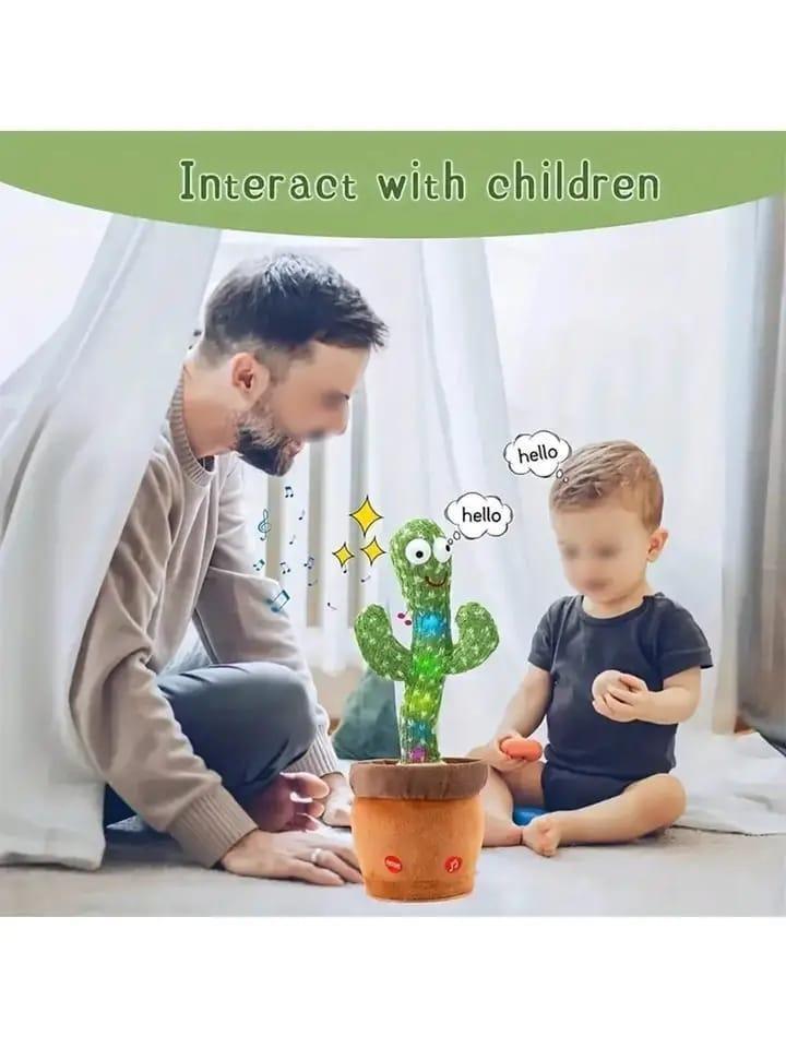 Plush Dancing Cactus Toy for Kids 1+ with 120 English Songs