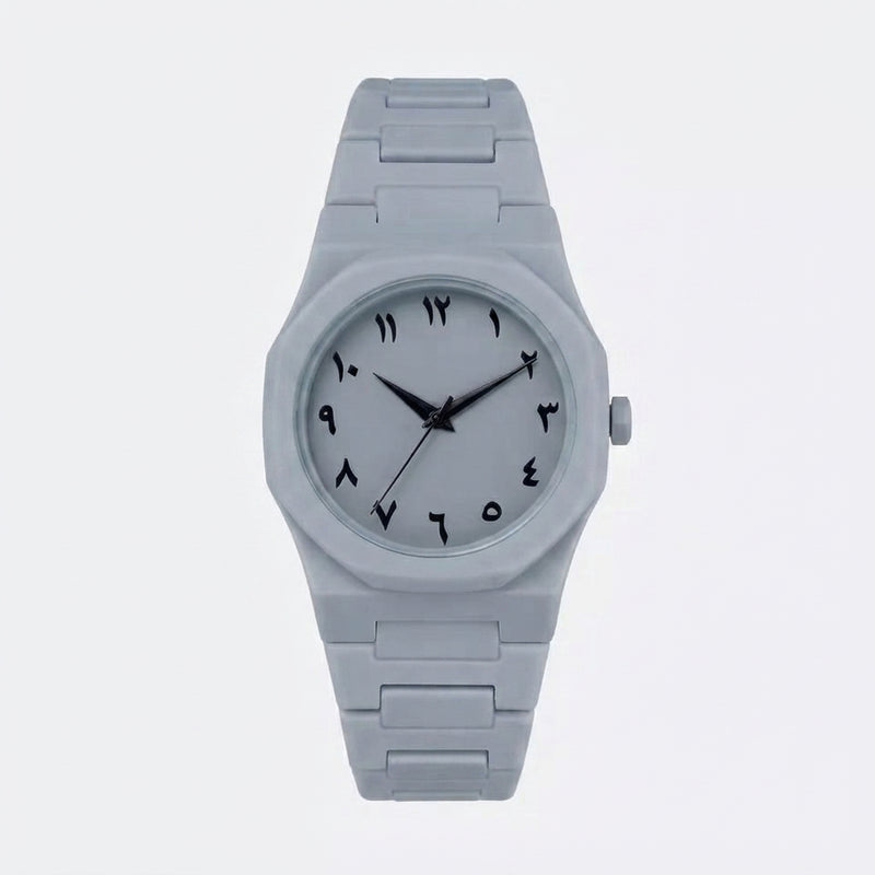 Minimalist Arabic Numeral Silicone Strap Wristwatch for Men & Women