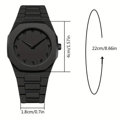 Men's black Carbon Fibre Arabic Aura With Buterfly look