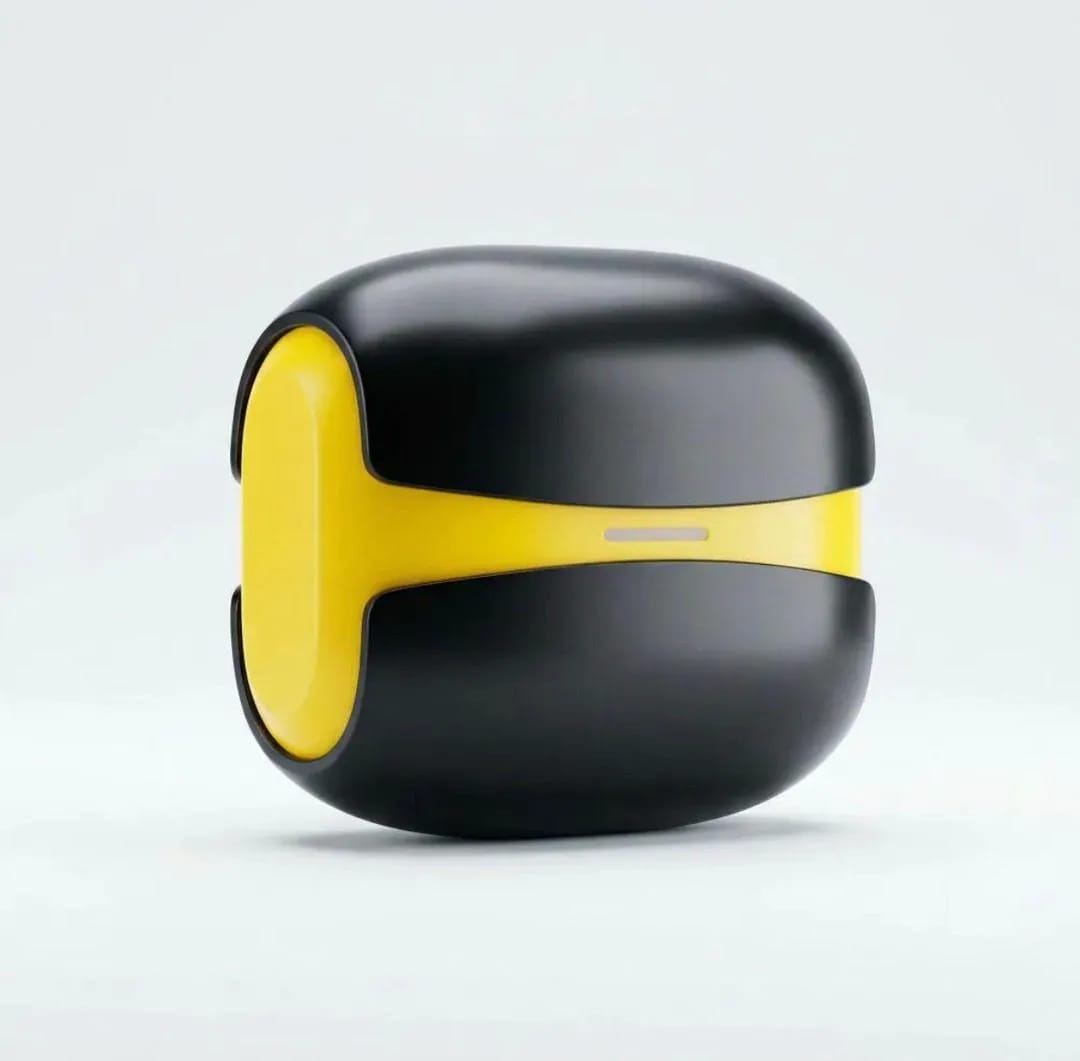 TWS Wireless Air bird Yellow Black Battery Charging