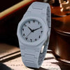 Minimalist Arabic Numeral Silicone Strap Wristwatch for Men & Women