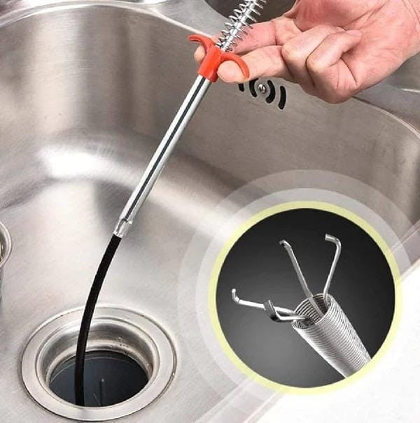 Flexible Four-Claw Pipe Dredging Tool & Drain Clog Remover Spring